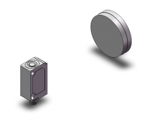 Kontrolle Lichtschranke mit Spiegel 