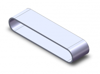 Flachriemen 6,3x98x830 mit Auflage 98x83 