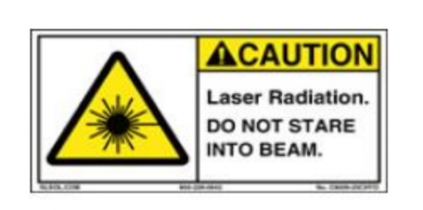 Ansi Warnschild Caution-Laser radiation 