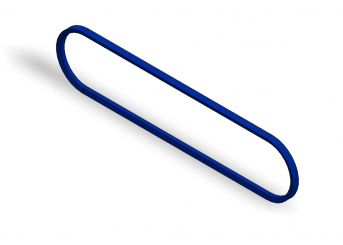 Keilriemen 670 himmelblau endlos; ca. 8% 