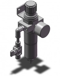 Wartungseinheit mit Absperrhahn 