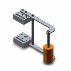 Andrückeinheit gefederte Rolle 8 