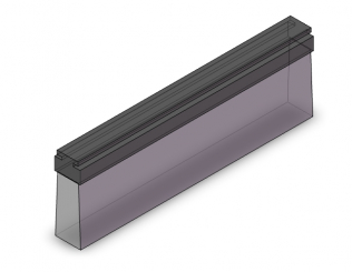 Bürste flach 45x0.3 Nylon 6.10-Borsten 