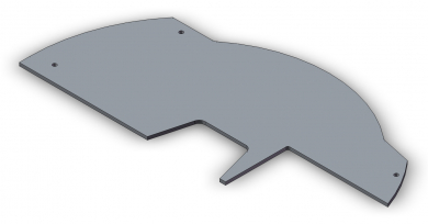 Platte 5x243x526 für Aufnahme Drehstern 