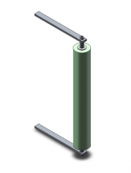 Andrückeinheit  16,starre Rolle 