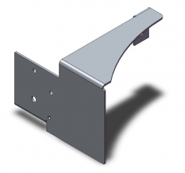 Blech 2x217x125 für BAK C-4 Rechts 