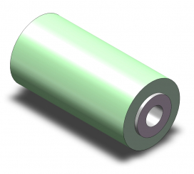 Walze 20x42 kompl;PUR-SR55 