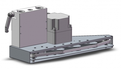 Kettenausrichter kompl rechts 