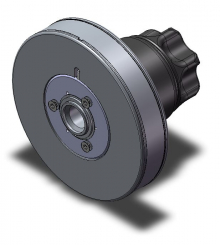 Rollenaufnahme 8 liegend, 6", Hohlwelle 