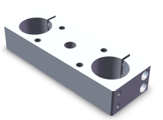 Platte 39x74x208 M8(4x) 