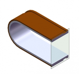 Zahnriemen 50T5/4490-PAZ; Sylomer braun 