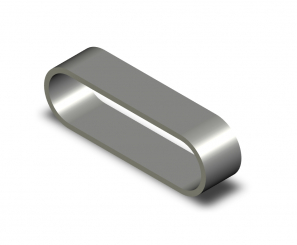 Flachriemen mit Auflage 48x485 Kautschuk 